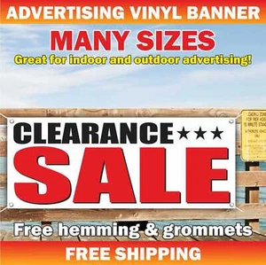 CLEARANCE SALE Advertising Banner Vinyl Mesh Sign discount retail 30 40 50 % off - Picture 1 of 5