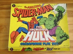 Spiderman And Hulk Colorforms Play Set 1979 - Picture 1 of 8