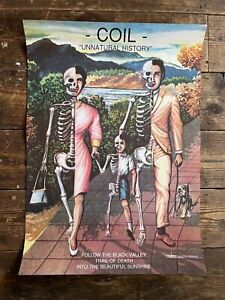 COIL - UNNATURAL HISTORY Original Vintage Poster - THRESHOLD HOUSE Archive MINT