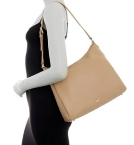 Nuevo con etiquetas Bolso Hobo Kate Spade New York Lombard Street Pauley Cuero Beige - Imagen 1 de 8