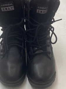 Original SWAT 125411 Metro Air 5" Side Zip Black Tactical Boots Women Size 7 - Picture 1 of 13