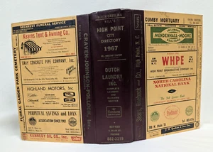 1967 High Point NC City Directory Businesses Residents Ads Phone Book Genealogy - Picture 1 of 11