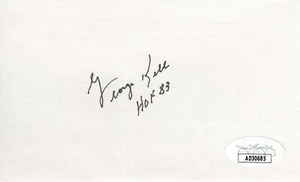 George Kell Signed Autographed Index Card Detroit Tigers "HOF 83" JSA AD30685 - Picture 1 of 2