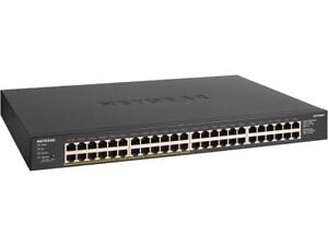 NETGEAR 48-port Gigabit Ethernet Unmanaged PoE+ Switch with 24-Ports PoE+ (GS348