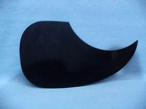 STANDARD BLACK COMMA ADHESIVE BACK PICKGUARD 4R/H ACOUSTIC GUITAR USA SHIPPING - Imagen 1 de 5