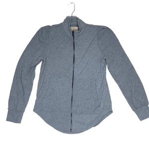 Chaser Jacket Womens Small Lightweight Knit Zip Gray Mock Neck Pockets NWOT - Picture 1 of 3