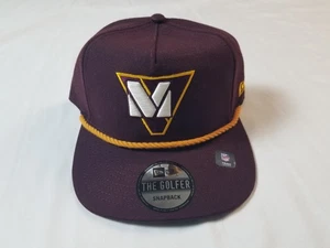 NUEVO CON ETIQUETAS New Era Minnesota Vikings Snapback Sombrero Spiced Ciruela OSFM Golfista RARO - Imagen 1 de 8