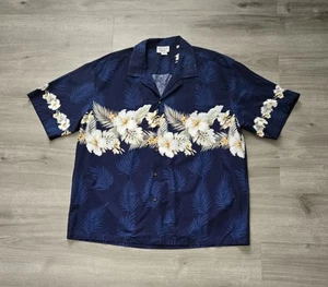 Men's Size 3XL Pacific Legend Apparel Hawaiian Button Down Shirt Floral Hibiscus - Imagen 1 de 8