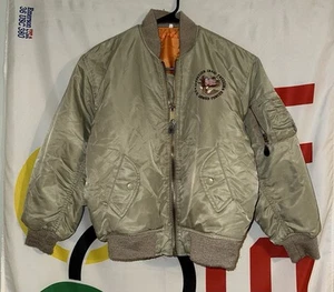 Task Force MA-1 Bomber Jacket Operation Afghanistan U.S Armed Forces Youth XL - Picture 1 of 9