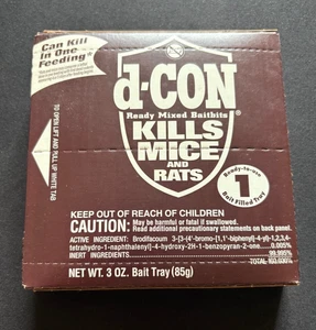 Vintage d-CON dCON 1 Tray Sealed - Picture 1 of 6
