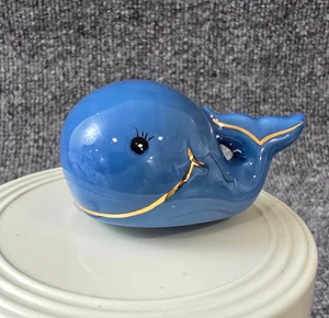 Nora Fleming RETIRED Mini Whale Hello There A269 St. Jude Blue Whale - Picture 1 of 6