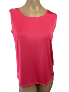 Jostar Sleeveless Scoop neck Stretch Tank Top Hot Pink Size Large Spandex - Picture 1 of 7