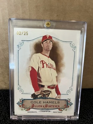 Allen & Ginter 2011 Cole Hamels RC46 未开封卡序列号 2/25!  — 第 1/2 张图片