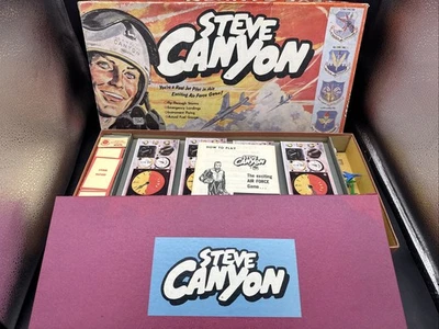 Vintage Board Game Lowell STEVE CANYON Air Force 1959 Complete Excellent Cond. - Image 1 of 4