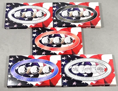 Complete Set 1999 State Quarter Collection Platinum Gold Denver Philadelphia SF - Image 1 of 4