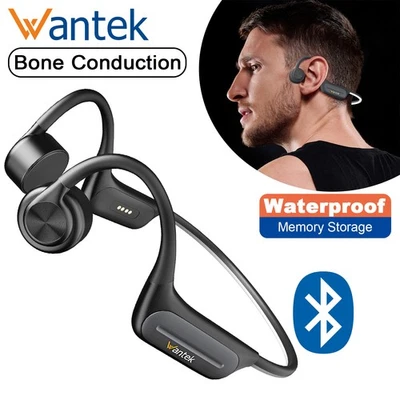 Knochenschall Headphone Bluetooth 32GB MP3-player Wasserdicht Sportkopfhörer  - Bild 1 von 4