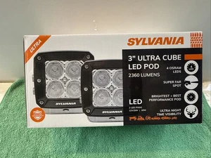 NEW SYLVANIA 3" Ultra  Cube LED Light Pod Spot Light 2360 Lumens - Picture 1 of 11