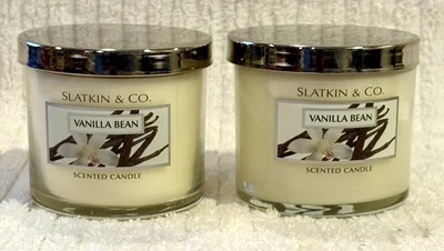 Vela Bath & Body Works Slatkin & Co VANILLA BEAN (conjunto de 2) 4 oz - Imagem 1 de 4