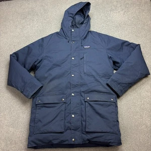 Patagonia Jacket Adult Medium Blue Canvas Maple Grove Parka Duck Down Coat Men - Picture 1 of 10