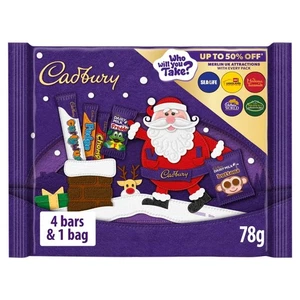 Cadbury Chocolate Christmas Selection Pack 78g - Picture 1 of 2