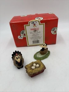 Enesco Mickey Mouse Home Grown Mickey Animal Figurines 3 piece set in box! (NM) - Picture 1 of 6