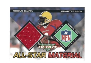 ROHAN DAVEY 2002 TOPPS DEBUT ROOKIE RC GAME JERSEY LOUISIANIA STATE LSU TIGERS - Picture 1 of 1