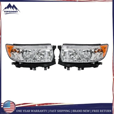 Clear Housing Projector Headlights Set For 2006-2008 Subaru Forester Pair LH&RH - Image 1 of 4