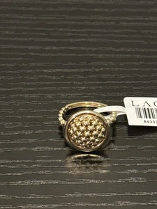 LAGOS 18K Meridian Caviar Solid Gold Ring Size 7 $2100 - Picture 1 of 7