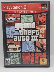 Grand Theft Auto III GTA 3 PS2 (gioco PlayStation 2) CIB completo con mappa e manuale - Foto 1 di 4