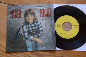 NICKI Was soll denn der Quatsch mit der Liebe 7'' single AUTOGRAMM - Imagen 1 de 4