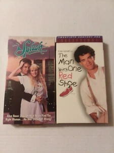 2 Tom Hanks Vhs Movies,Splash and The Man With One Red Shoe,Classics! - Picture 1 of 6