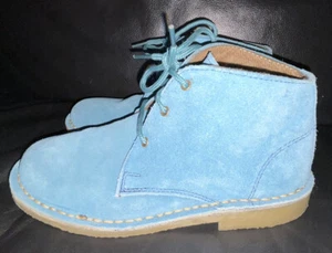 LADIES SIZE 5 TEAL COLOURED SUEDE BOOTS MINIMAL WEAR COTTON TRADERS LACE UP - Bild 1 von 10
