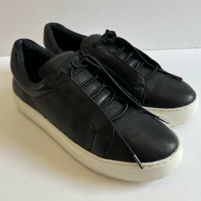 Zapatillas J/Slides NYC de cuero negro con cordones plataforma talla 8 Foto 1 de 4