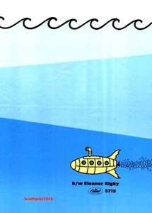 1968 The Beatles "Yellow Submarine/Eleanor Rigby" Song Release Promo Reprint Ad - Picture 1 of 1