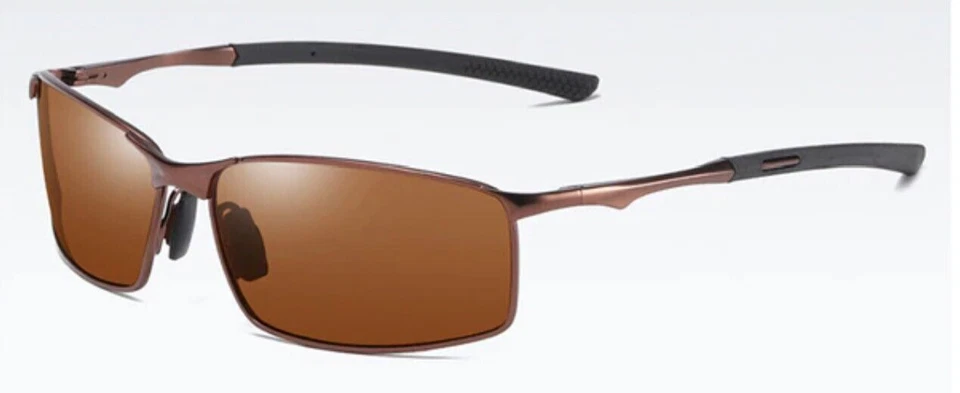 Gafas de sol Aoron polarizadas con marco de metal UV400 antirreflejo #2 BB nuevas Foto 1 de 1