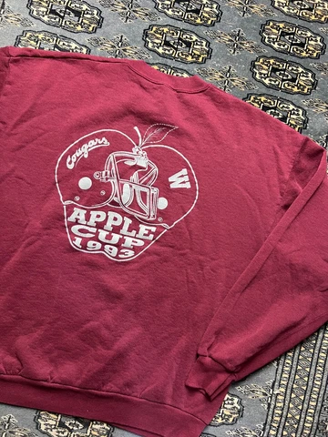 Vtg Washington State Cougars 1993 Apple Cup Crewneck Sweatshirt Size XL Cover