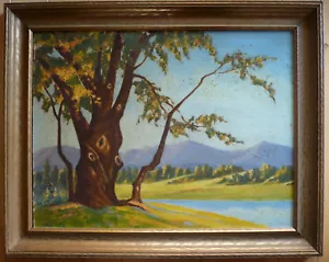 Frederick A. Blatz (b1887) RARO Petróleo de California LISTADO Impresionista al Aire Libre CA - Imagen 1 de 12