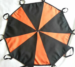 Halloween Fabric Bunting 20ft 6m Handmade Black and Orange Multibuy offer