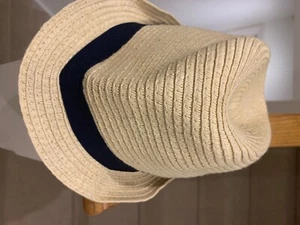 H&M GIRLS WIDE BRIM SUMMER SUN HOLIDAY BEACH HAT UK SIZE 11/2 - 4YRS OLD - Picture 1 of 7