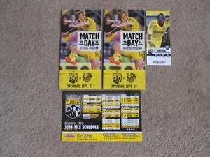 2014 Columbus Crew SC Soccer Programs Schedule Magnet Dominic Oduro Ticket Stub - Picture 1 of 3