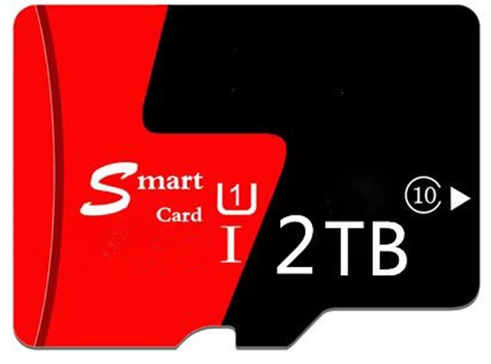 2TB For Micro SD Card High Speed SDXC Class 10 TF Flash Memory w SD Card Adapter - Image 1 of 1