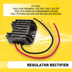 Rectifier Regulator Single Phase 12V For Triumph Classic Motorcycle Replacement - Picture 1 of 14