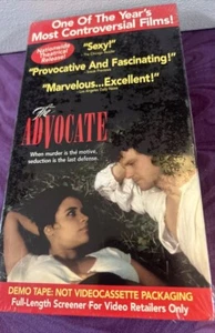 New SEALED VHS “The Advocate” Mega Rare 1993 Erotic Thriller Demo VHS Tape - Picture 1 of 7