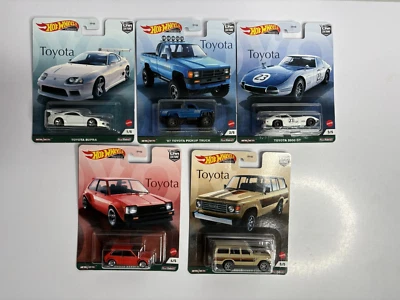 Hot Wheels Premium 2021 Car Culture Toyota Series Juego de 5 Nuevo Foto 1 de 4