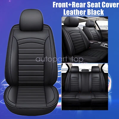 Leather 5-Seat Cover Protector Cushion For Acura TLX RDX MDX ILX TSX ZDX Black - Изображение 1 из 4