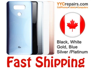LG G6 Rear Back Door Glass Panel Battery Cover Housing Replacement + Adhesive - Photo 1 sur 1