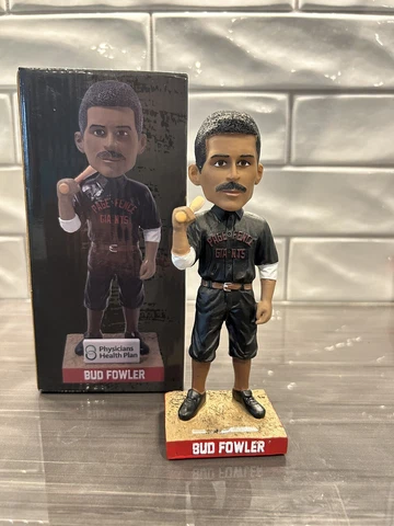 2022 Bud Fowler Page Fence Giants Bobblehead SGA Lansing Lugnuts - Hall of Fame Cover