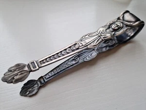 Vintage Silver Plated Melchior Sugar Tongs Warszawa B. Henneber Poland - Picture 1 of 4