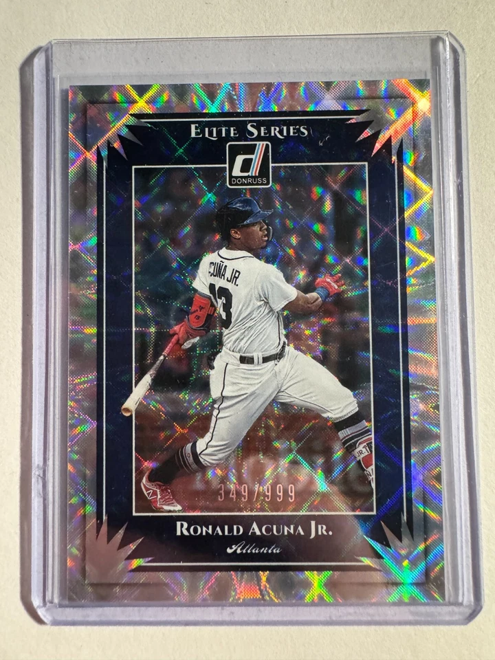 K202,619 - 2019 Donruss Elite Series #ES1 Ronald Acuna Jr. #/999 - Image 1 of 1