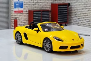 Porsche 718 Boxster Yellow 1:32 Scale Car - Picture 1 of 7